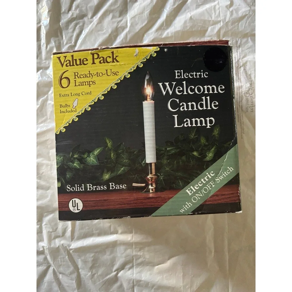 Solid‎ Brass Base Candle Lamp Pack of 6